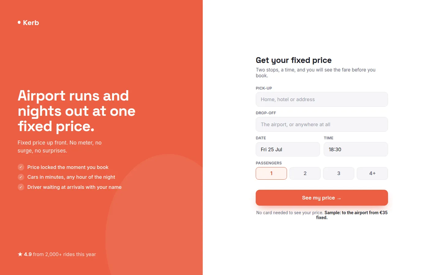A website we designed for Kerb